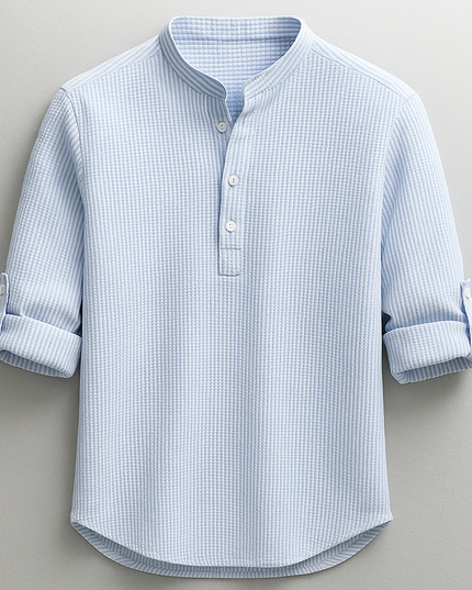 Adrian – Versatile Mandarin Collar Shirt