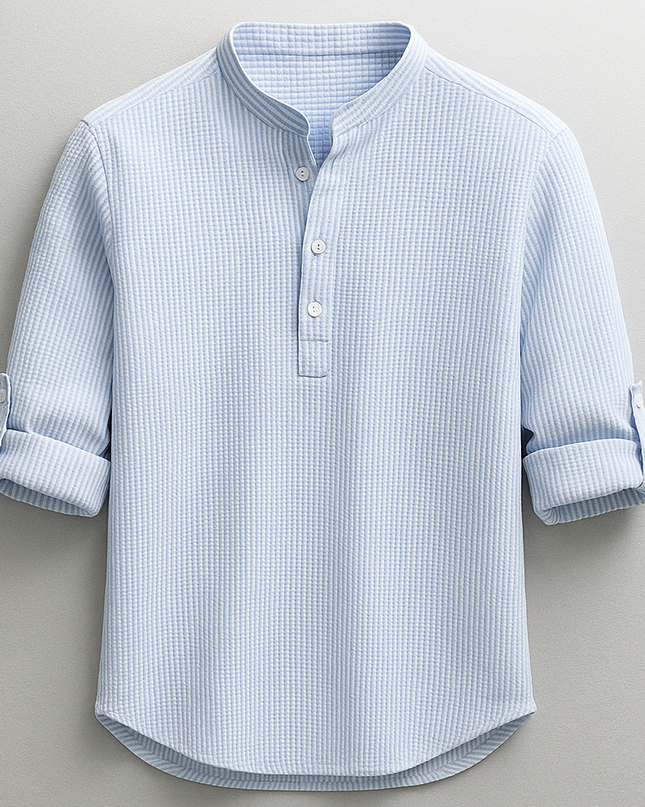 Adrian – Versatile Mandarin Collar Shirt