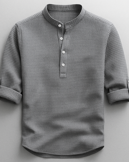 Adrian – Versatile Mandarin Collar Shirt