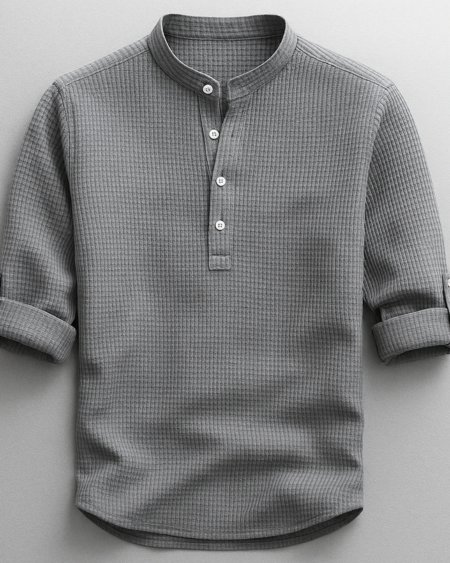 Adrian – Versatile Mandarin Collar Shirt