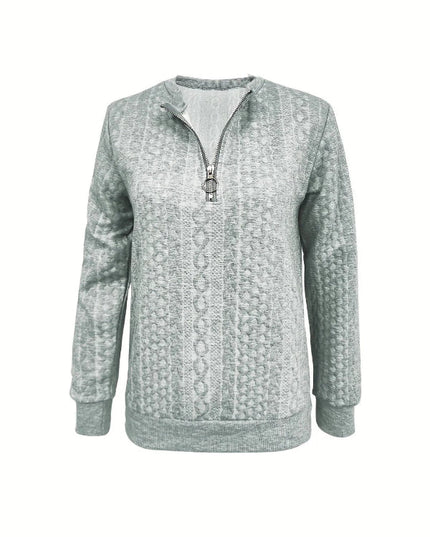 Freya | Women’s Elegant Spring Half-Zip Top