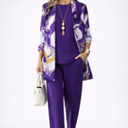 Purple & White / S