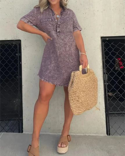 Emberlynette | Denim Shirt Dress