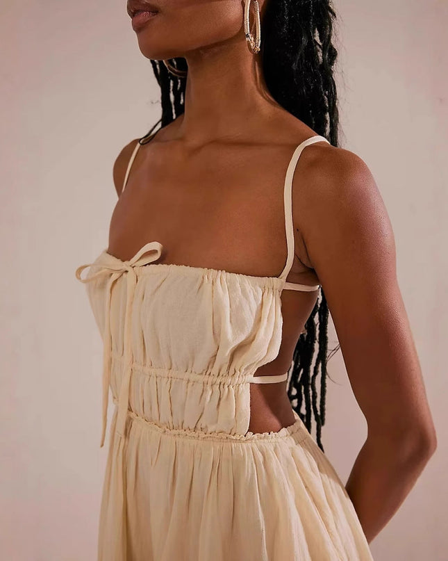 Valence | Mini Dress Smocked Bust Straps