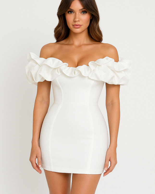 Aurora | Off Shoulder Mini Dress
