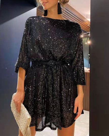 Celeste | Sequin Mini Dress Loose Fit