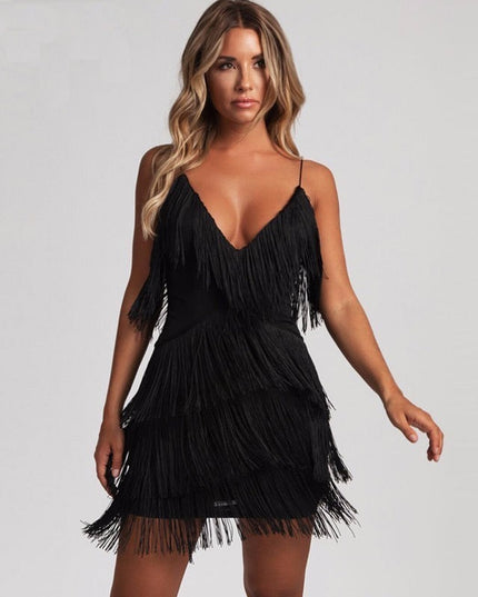 Kai | Mini Dress with Fringed Detailing