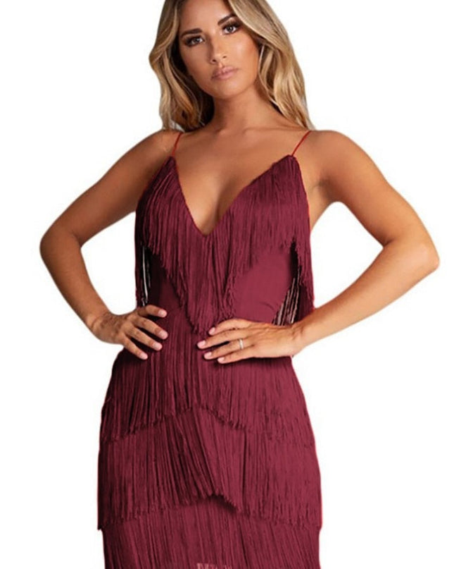 Kai | Mini Dress with Fringed Detailing