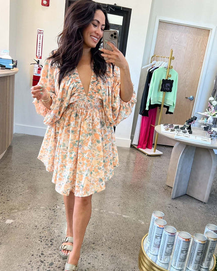 Elara | Chiffon Short Dress Floral
