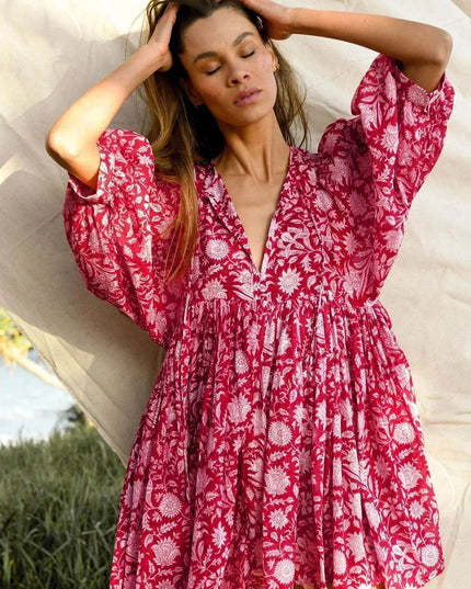 Aurora Flow Boho Floral | Women's Dress