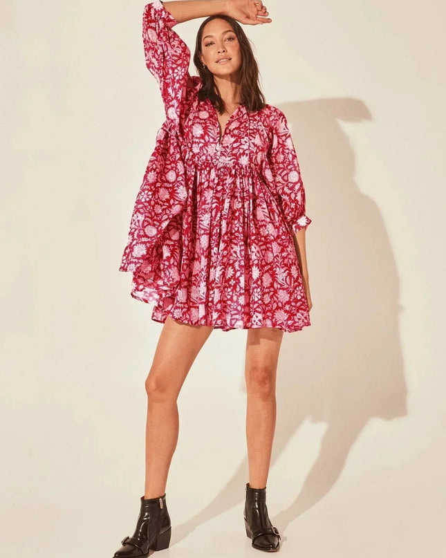 Aurora Flow Boho Floral | Women's Dress
