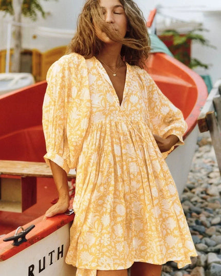 Aurora Flow Boho Floral | Women's Dress