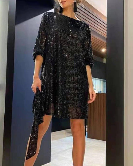Aria Sapphire | Sequin Mini Dress