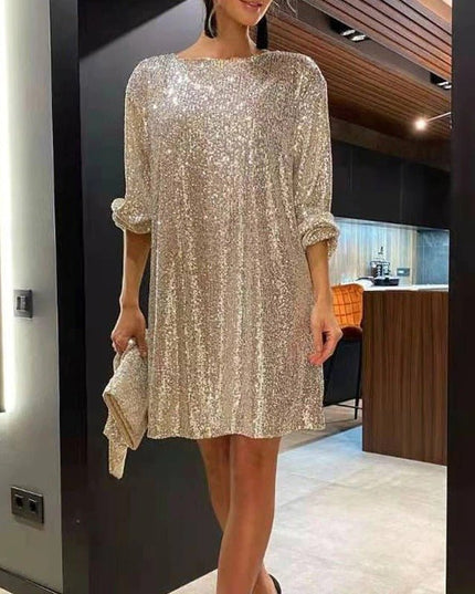 Aria Sapphire | Sequin Mini Dress