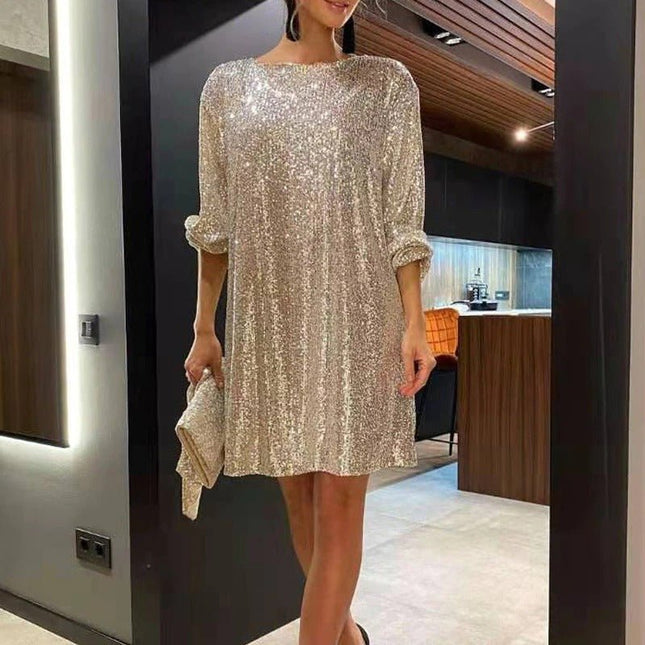 Aria Sapphire | Sequin Mini Dress