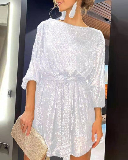 Aria Sapphire | Sequin Mini Dress