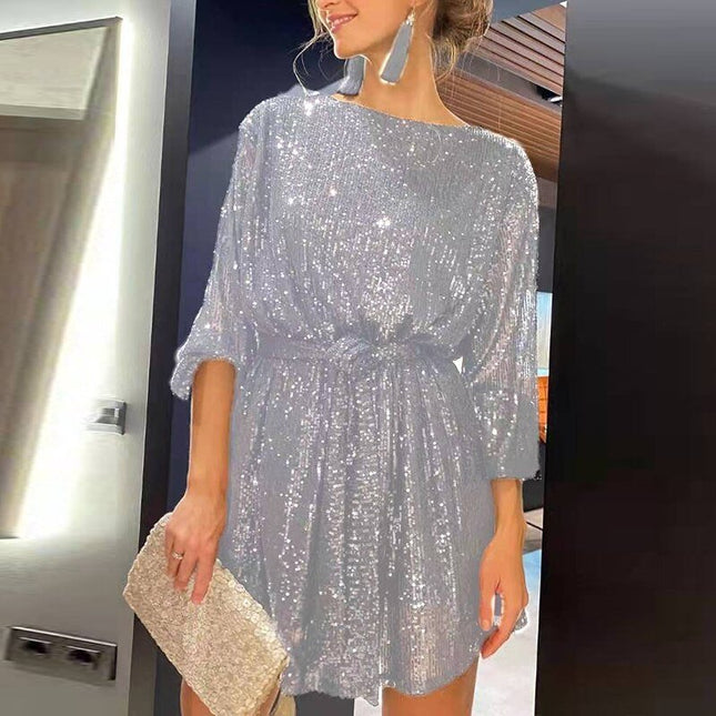 Aria Sapphire | Sequin Mini Dress