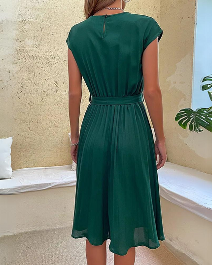 Novae | Midi Dress with Waist Tie