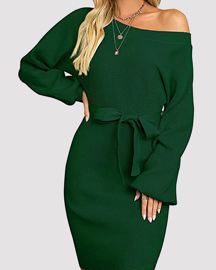 Elara | Knit Sweater Dress Ribbed