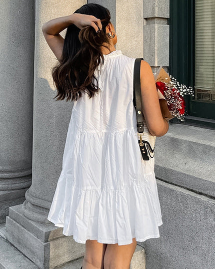 Nova Breeze | Sleeveless A-Line Dress