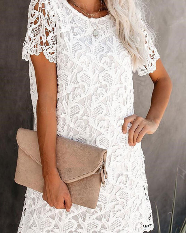 Nova | Lace Dress - Sheath Knee-Length