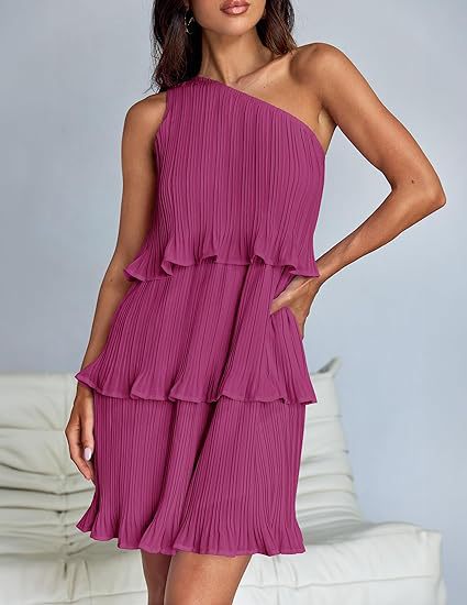Nova | Pleated One-Shoulder Dress
