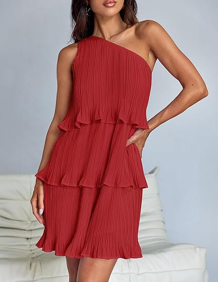 Nova | Pleated One-Shoulder Dress