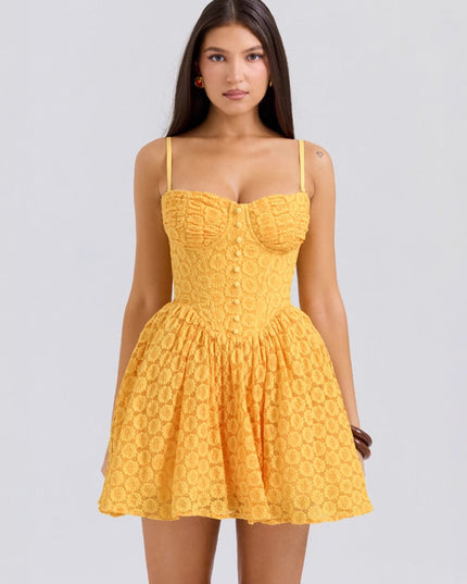 Nova | Lace Jacquard Mini Dress