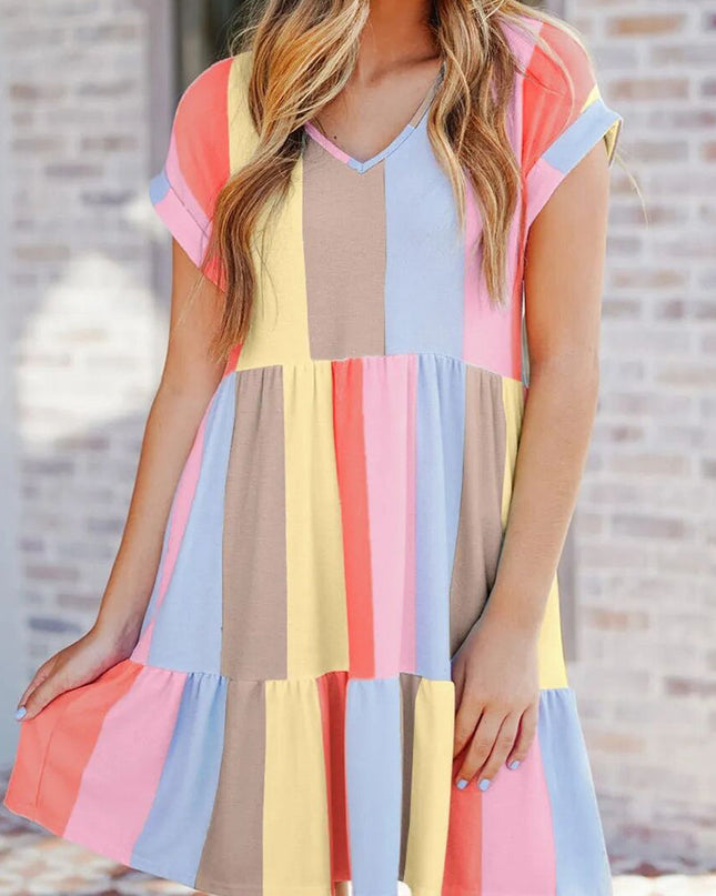 Lyra | Casual Dress Tiered Knee-Length