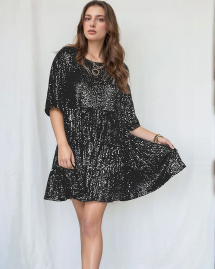Lyra | Loose Fit Tiered Mini Dress