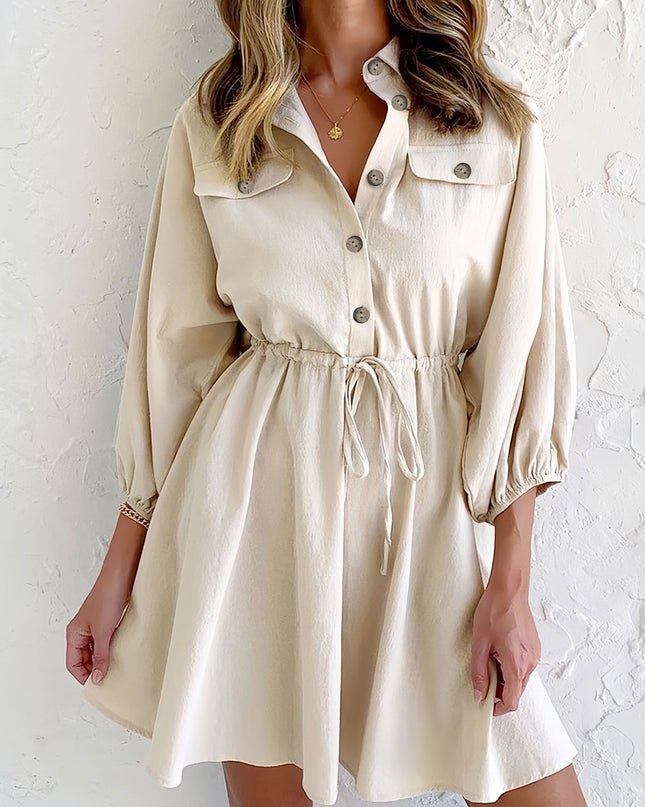 Lyra | Shirtdress Button-Down Collared