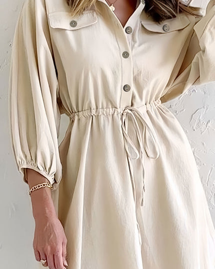 Lyra | Shirtdress Button-Down Collared