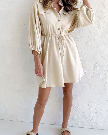 Lyra | Shirtdress Button-Down Collared