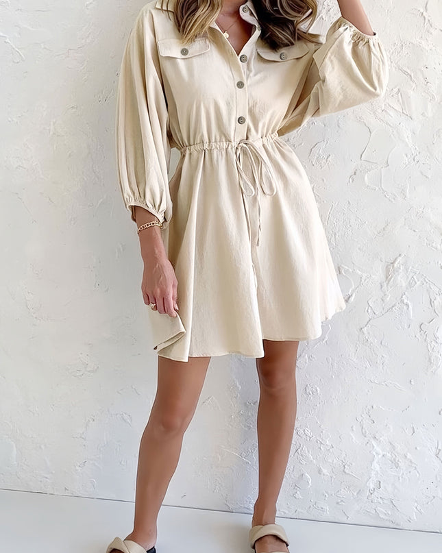 Lyra | Shirtdress Button-Down Collared