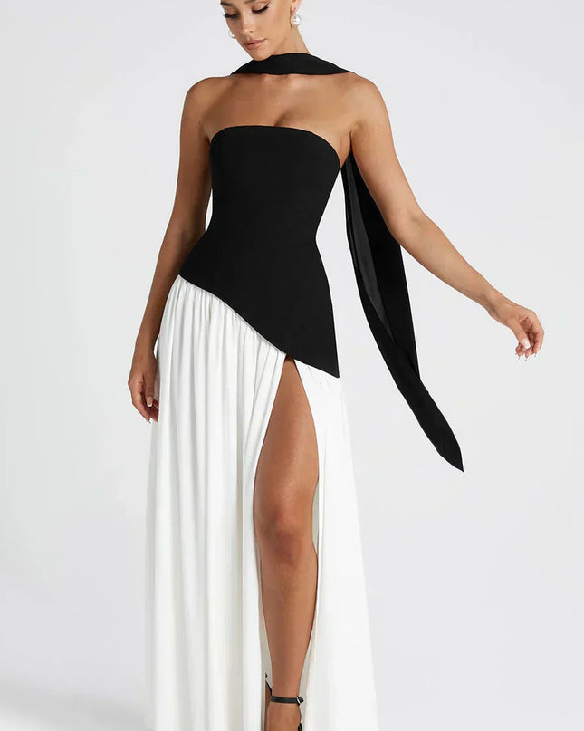 Fiona | Women Wedding Guest Asymmetric Maxi Dress