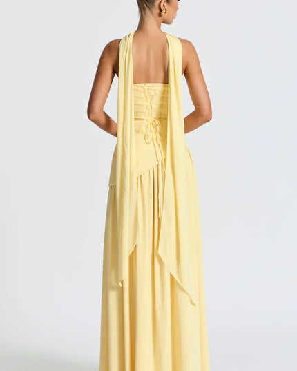 Fiona | Women Wedding Guest Asymmetric Maxi Dress
