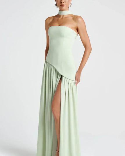 Fiona | Women Wedding Guest Asymmetric Maxi Dress