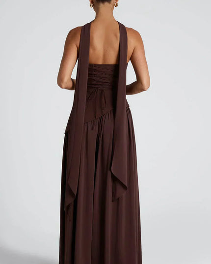Fiona | Women Wedding Guest Asymmetric Maxi Dress