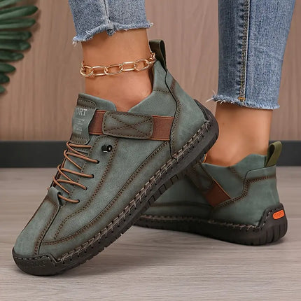 Mila | Women's Casual Low-Top Sneakers with Lace-Up Design and Flexible Sole