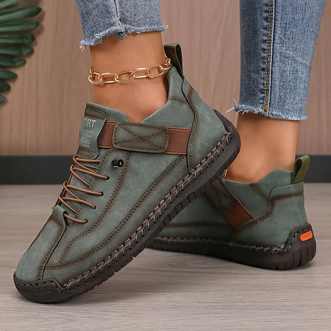 Mila | Women's Casual Low-Top Sneakers with Lace-Up Design and Flexible Sole