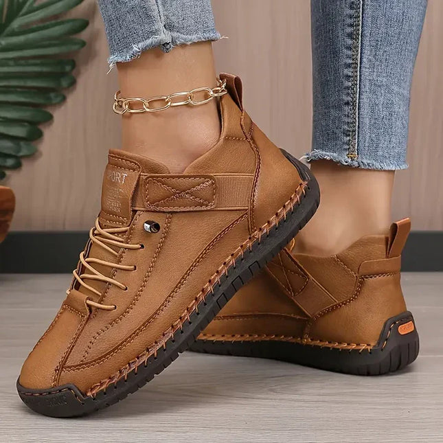 Mila | Women's Casual Low-Top Sneakers with Lace-Up Design and Flexible Sole