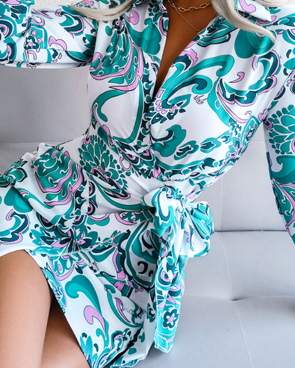 Mira | V-Neck Wrap Dress with Tie Waist