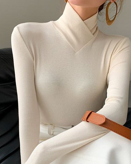 Darcey | Women’s Spring Elegant Mock Neck Top