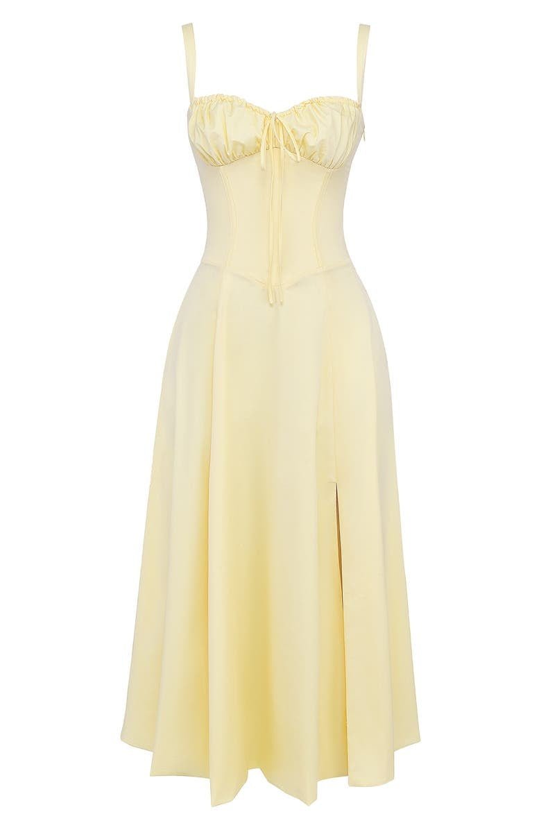 Bonnie | Floral Chic Corset Midi Dress