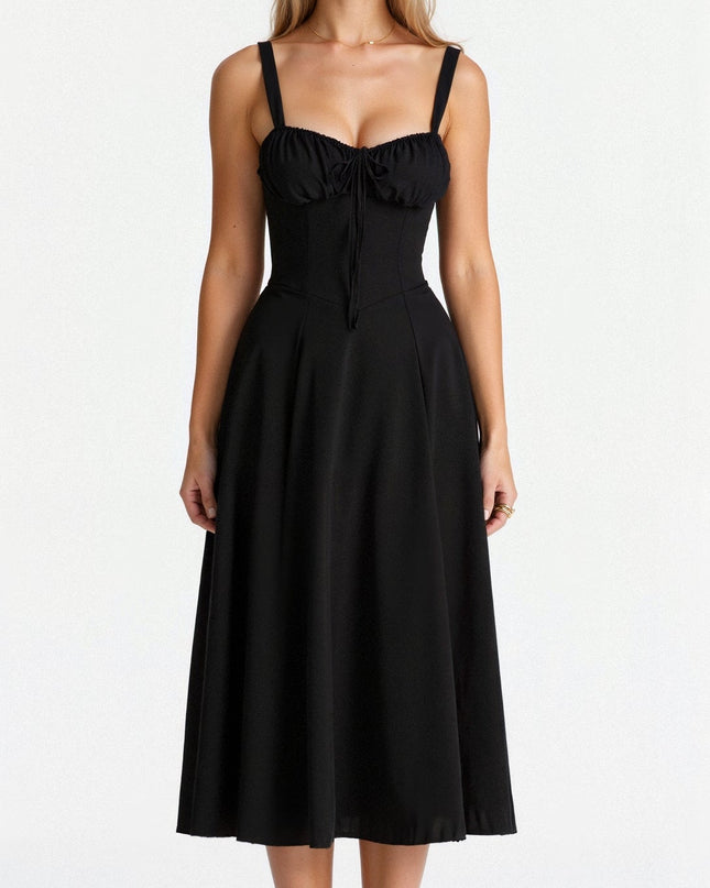 Bonnie | Floral Chic Corset Midi Dress