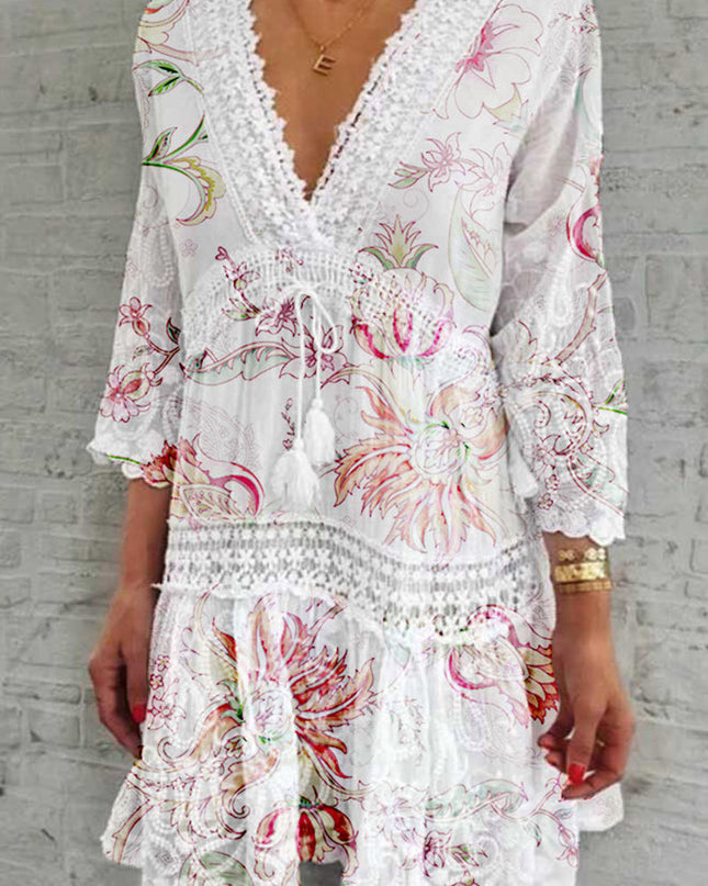Nova | Boho Dress with Deep V-Neck