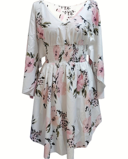 Nova | Floral Print Dress with V-Neck