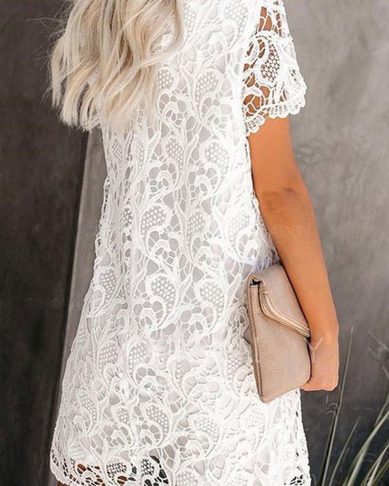 Nova | Lace Dress - Sheath Knee-Length