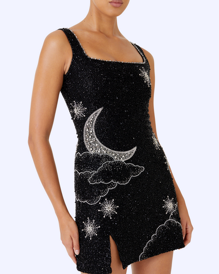 Nova | Mini Dress Square Neckline Evening
