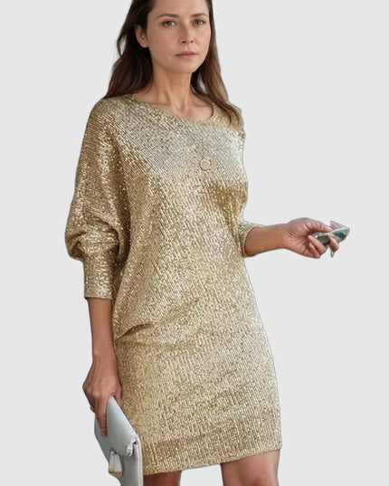 Nova | Sequin Dress Knee-Length Elegant
